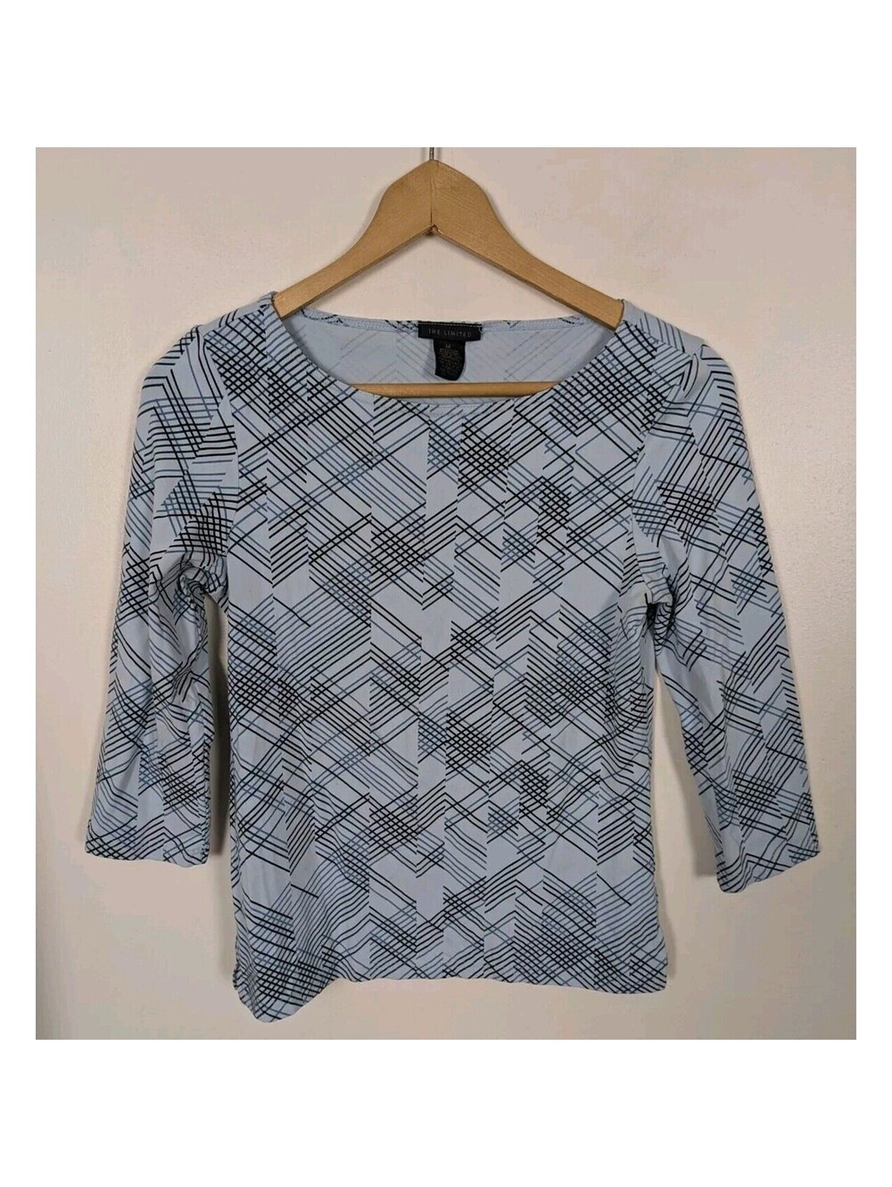 The Limited Shirt Size Medium Vintage Y2k M 3/4 Sleeves Baby Blue
